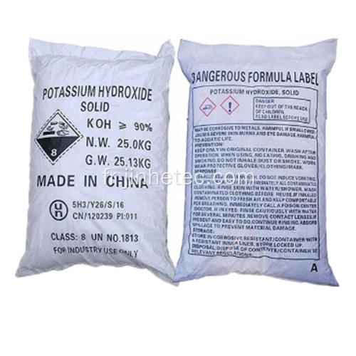 Hydroxyde de potassium industriel Flakes Koh